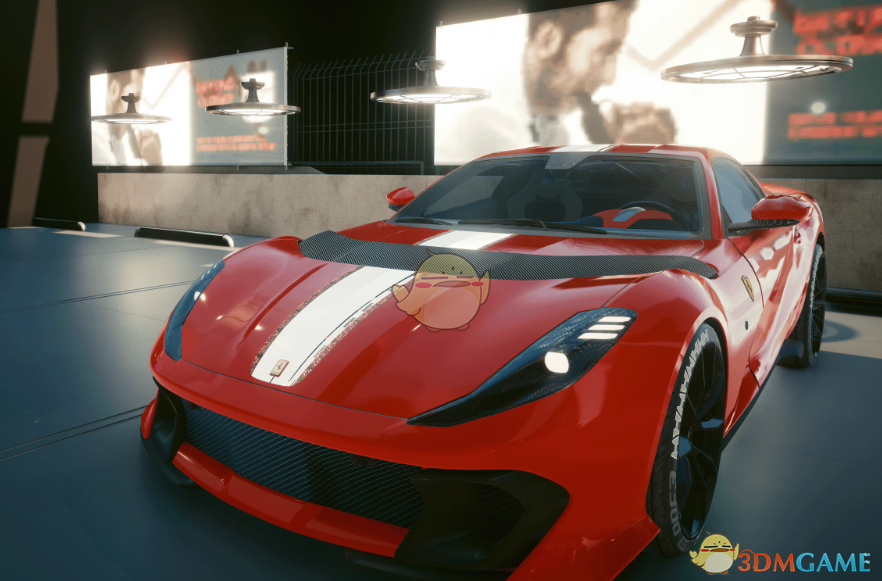 《赛博朋克2077》法拉利812 Competizione 超级跑车MOD