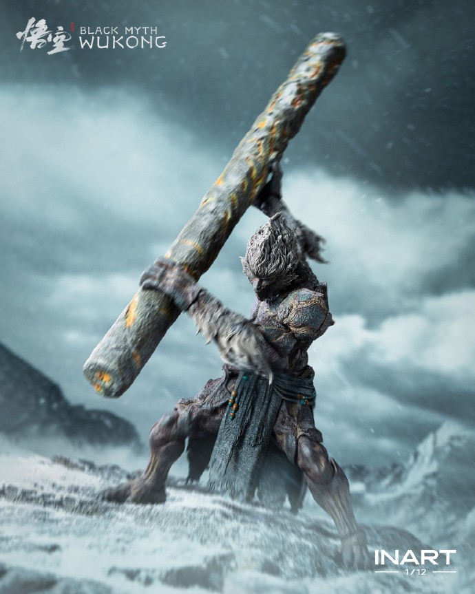 昆仑顶上柱擎天！《黑神话：悟空》石猿手办即将开订