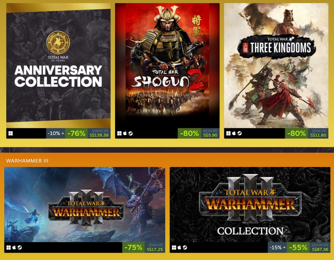 《全面战争》25周年： 全新作品12月4日公布