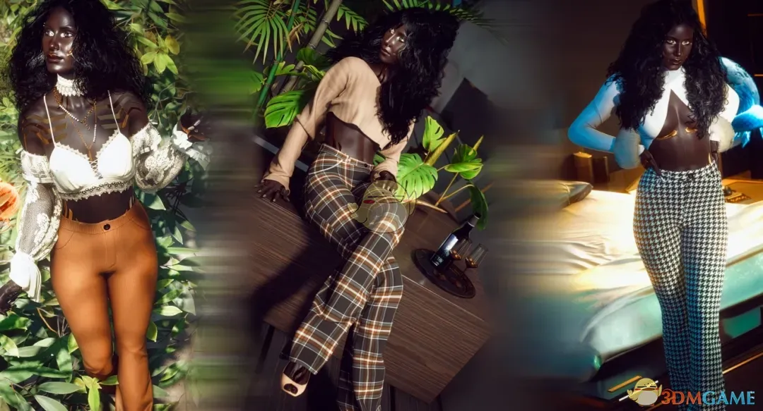 《赛博朋克2077》修身高腰裤MOD