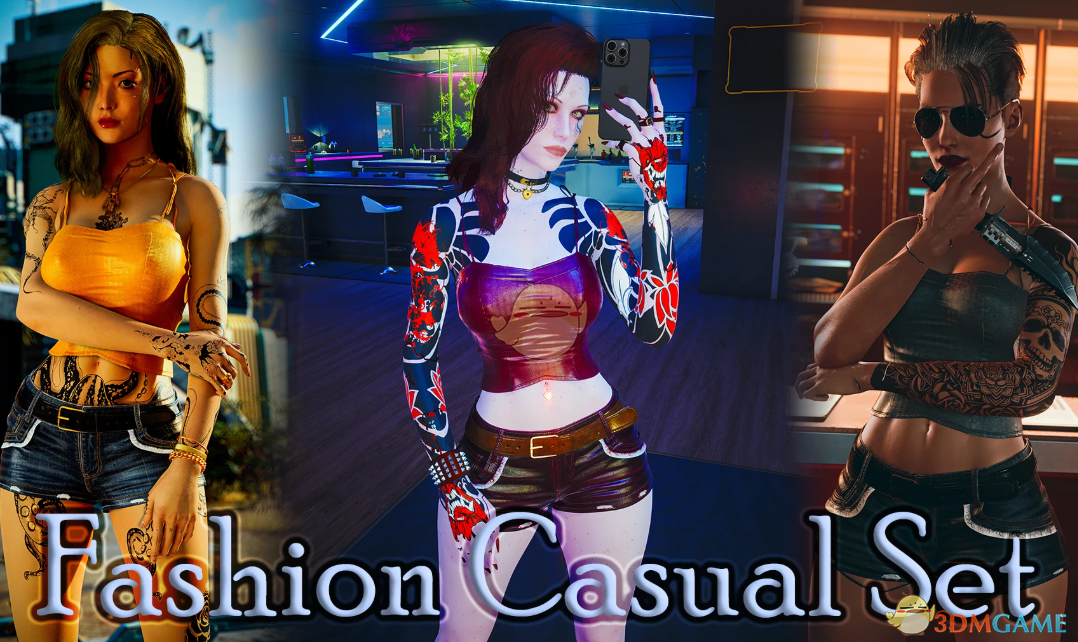 《赛博朋克2077》时尚休闲套装MOD