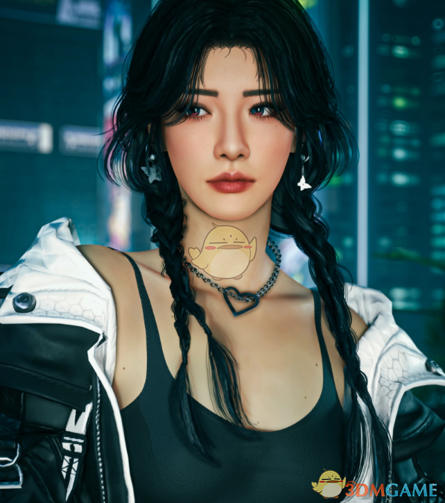 《赛博朋克2077》心动双马尾辫MOD