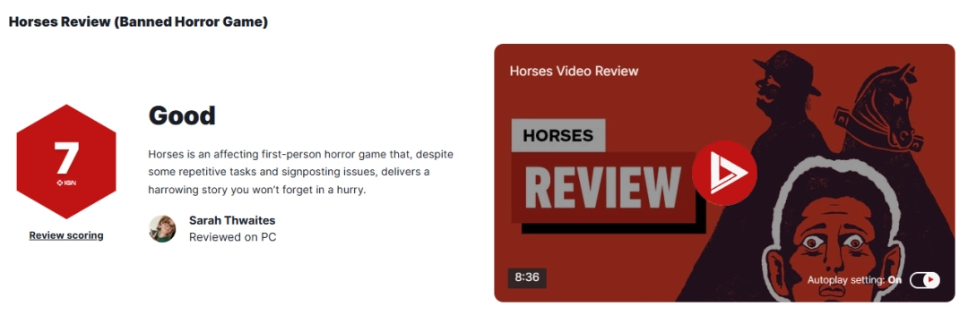 ˫ƽ̨ɱֲΡHorsesIGN 7֣ѹҼ߳