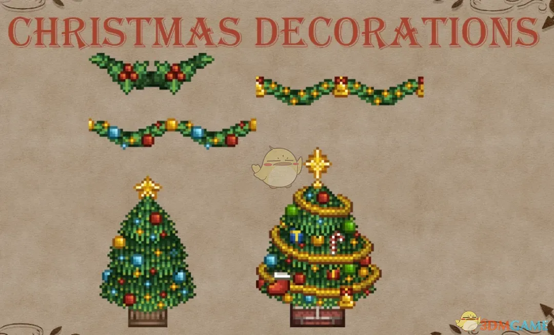 《星露谷物语》动物森友会装饰圣诞树MOD