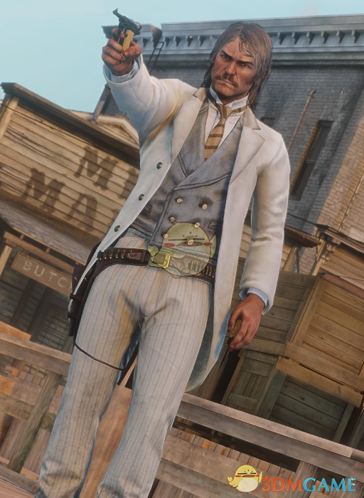 《荒野大镖客2》约翰的白色绅士西装MOD