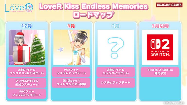 Switch2版确认！恋爱模拟《LoveR Kiss》公布更新计划