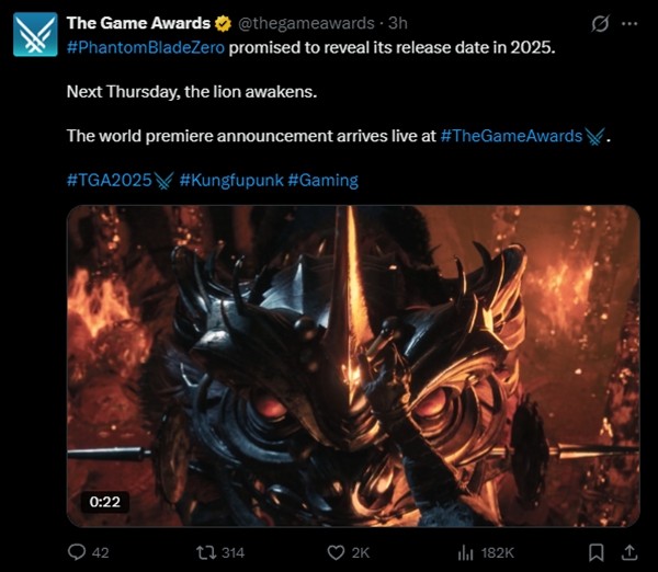 定档TGA！《影之刃零》将于2025 TGA公布发售日期