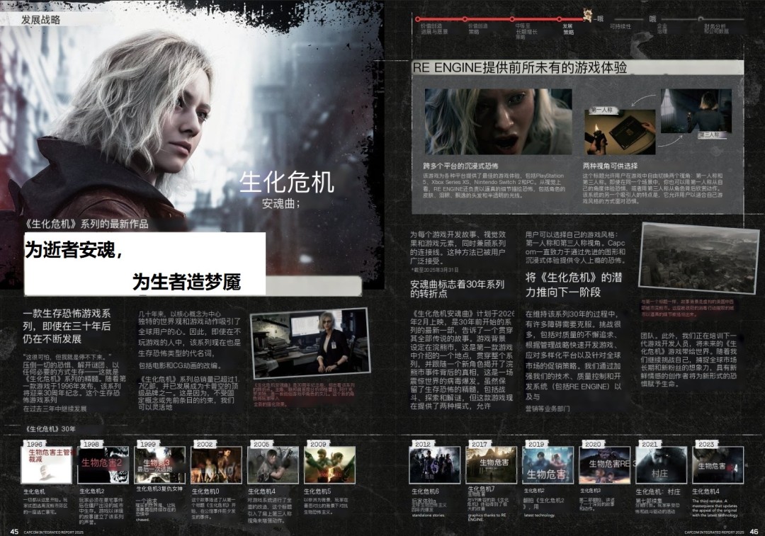 卡普空2025财年年度报告:《生化》系列迎30年转折点