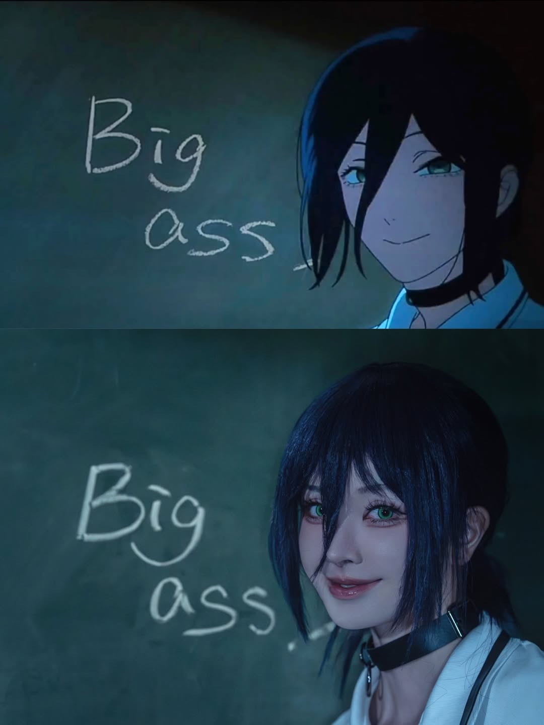 想成为电次！ 美女coser还原《电锯人 蕾塞篇》泳池名场面