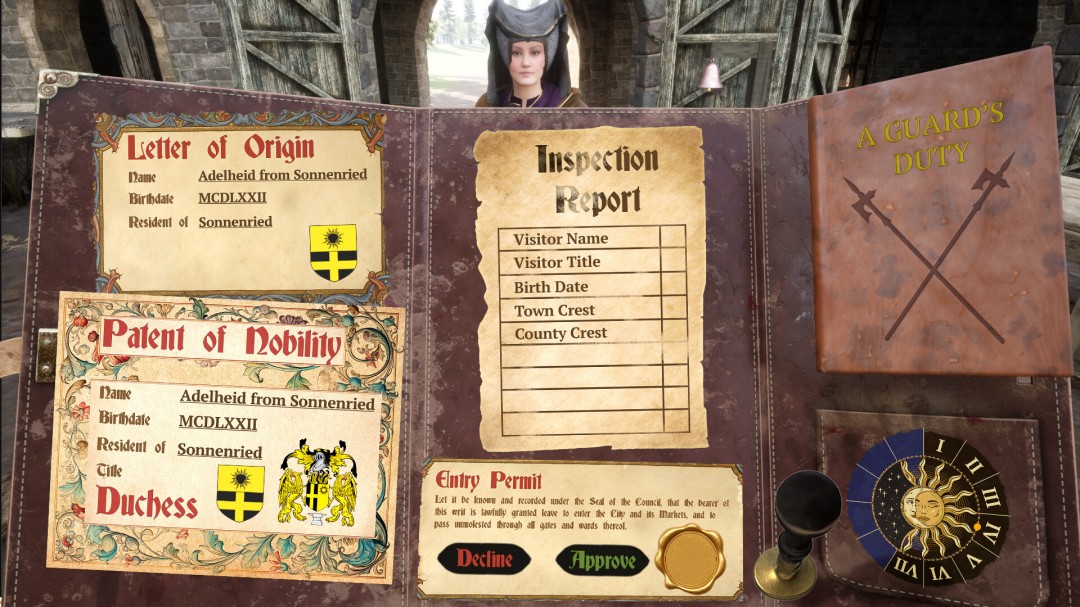 中世纪城堡守门人模拟游戏《门卫模拟器》公布