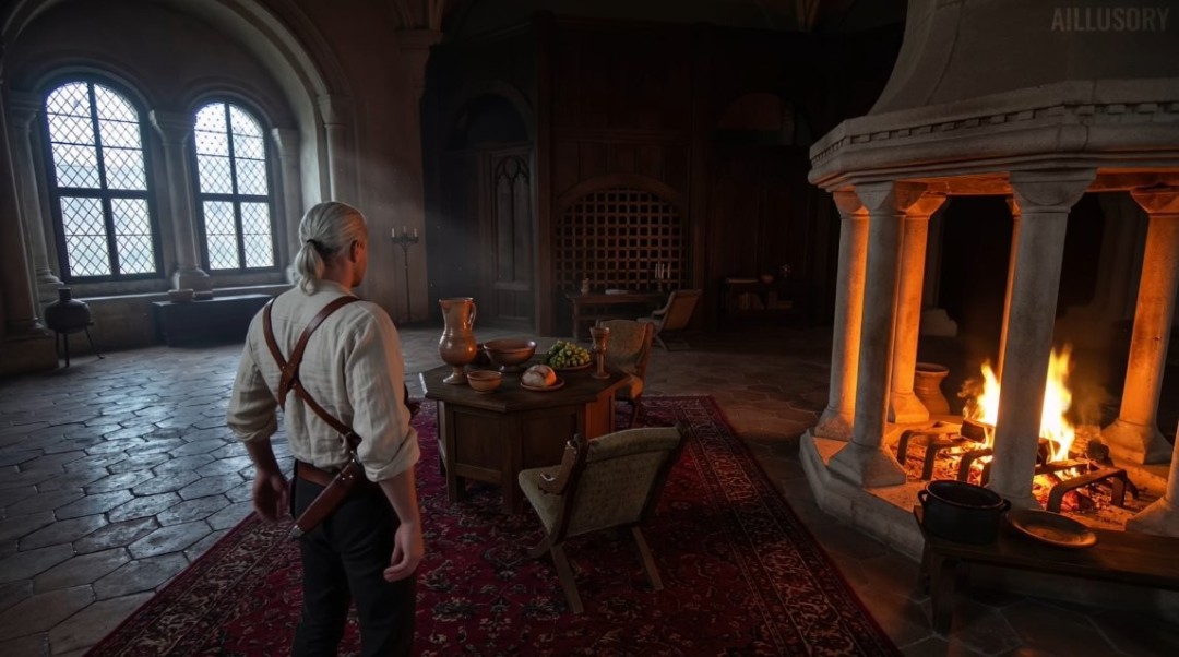 未来之作！ AI重塑游戏画面让《巫师3》成为写实电影