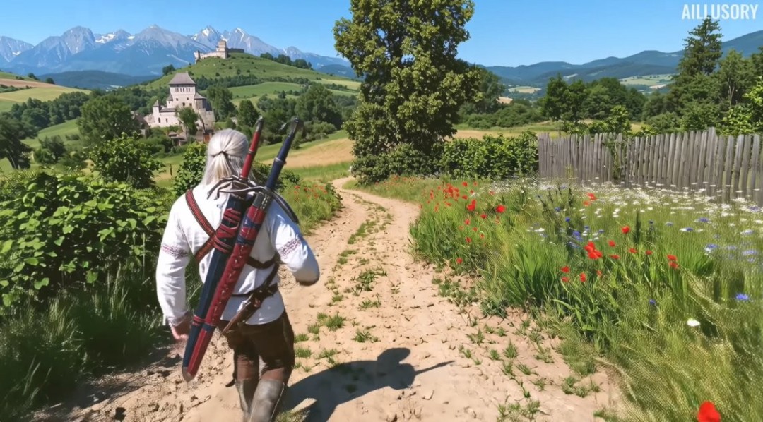 未来之作！ AI重塑游戏画面让《巫师3》成为写实电影