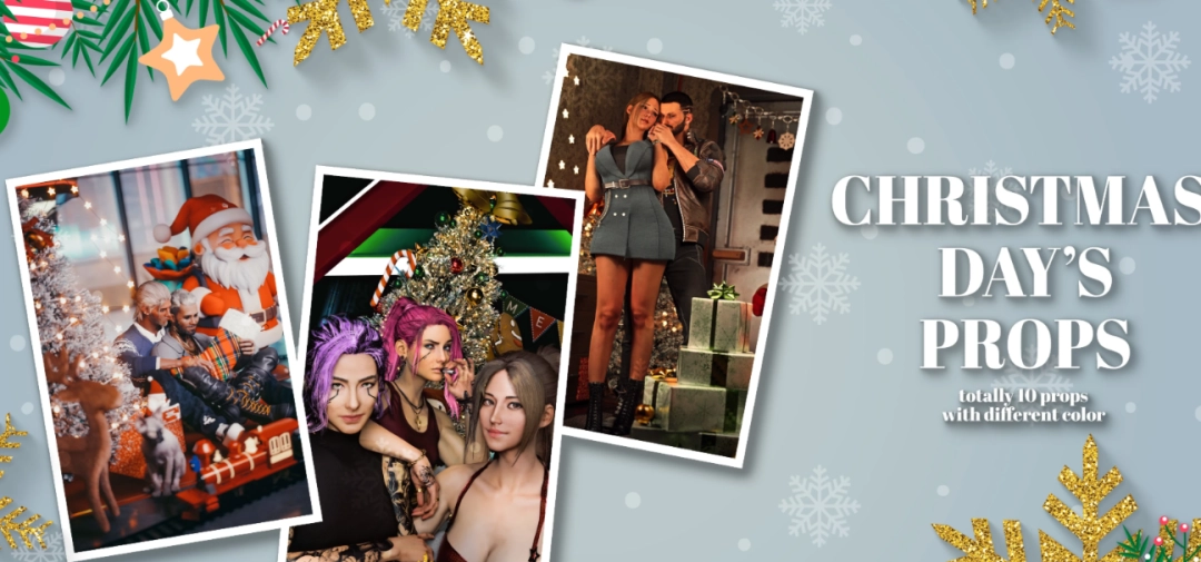 《赛博朋克2077》2025圣诞节道具包MOD