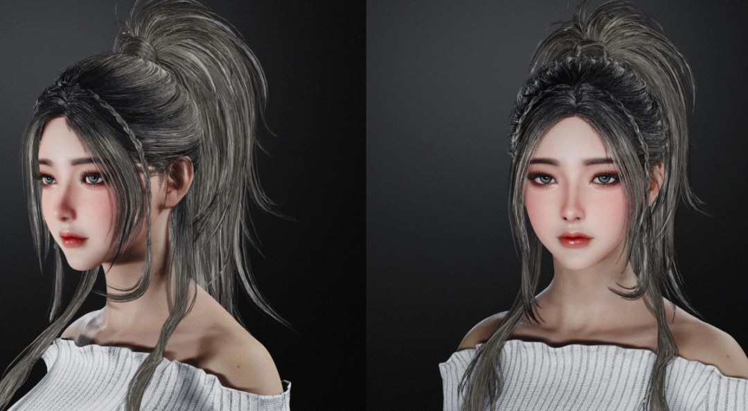 《赛博朋克2077》艾莉西娅马尾美发MOD