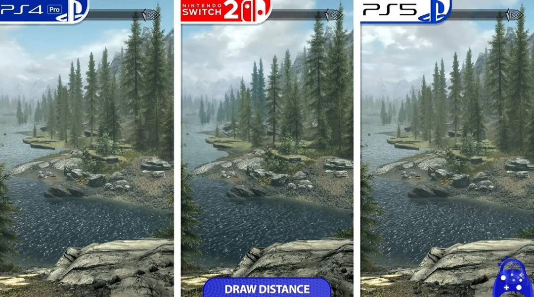 《上古卷轴5》PS与NS2平台对比 NS2版本画质提升性能灾难