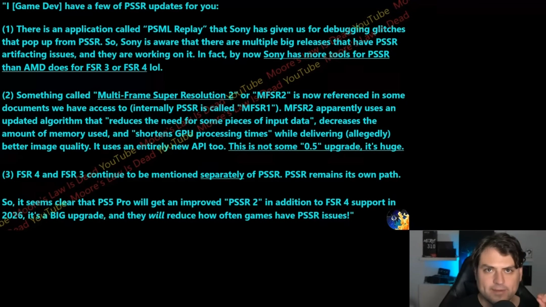 PS5 Pro将于2026年迎来PSSR 2 质量媲美FSR4