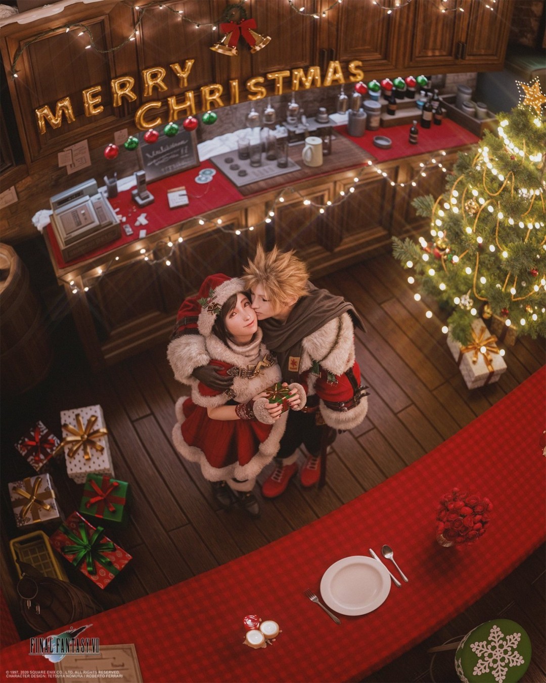 3D大神分享《最终幻想7：重制版》尤菲新图 黑丝小麋鹿超可爱