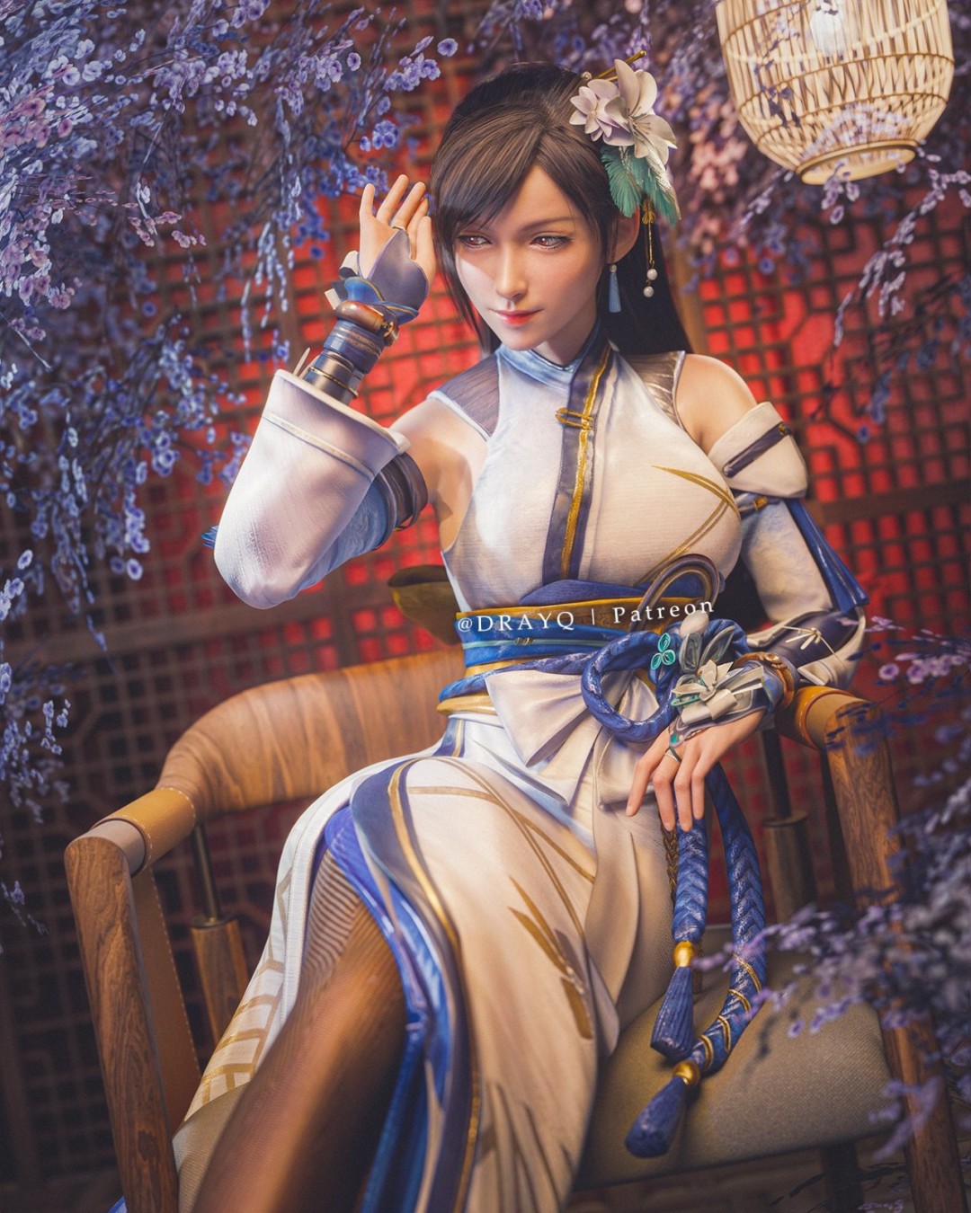 3D大神分享《最终幻想7：重制版》尤菲新图 黑丝小麋鹿超可爱