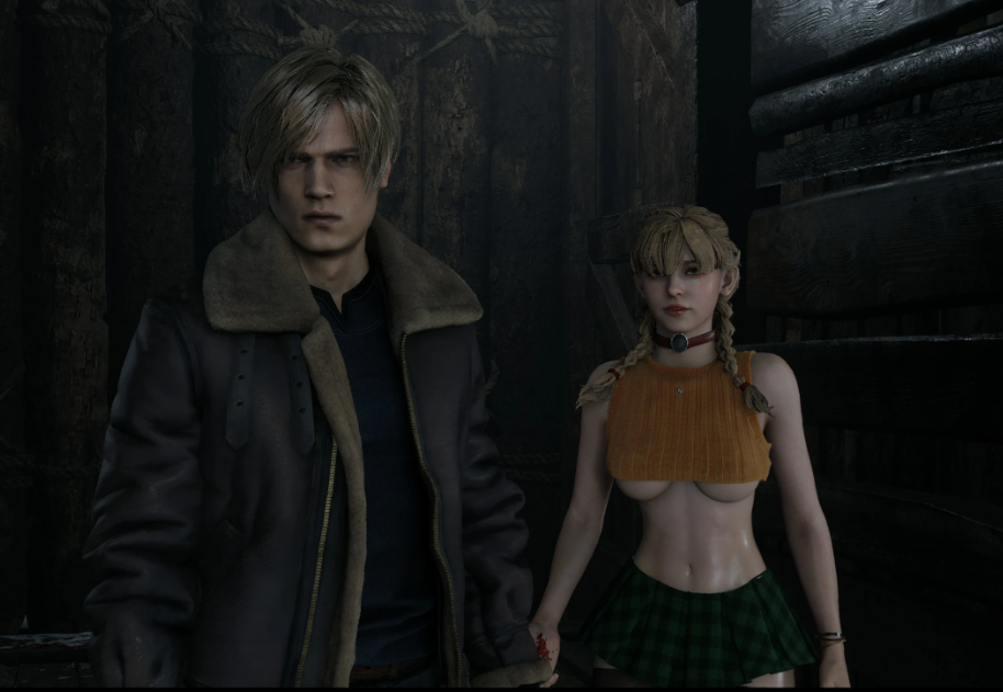 《生化危机4：重制版》阿什莉的性感毛衣服装MOD