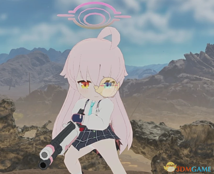 《怪物猎人：荒野》蔚蓝档案Q版小鸟游星野外观MOD