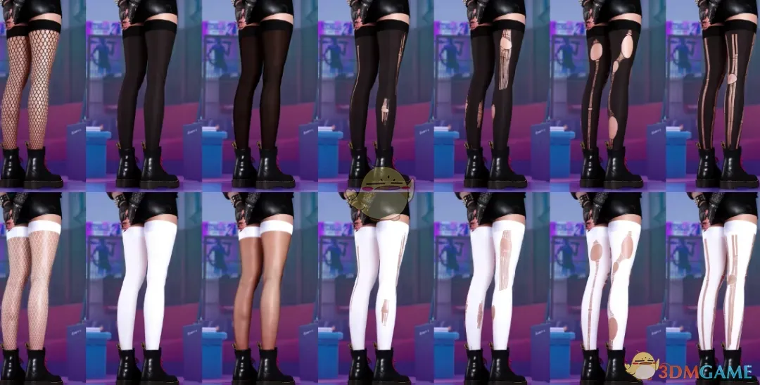 《赛博朋克2077》圣诞过膝袜MOD