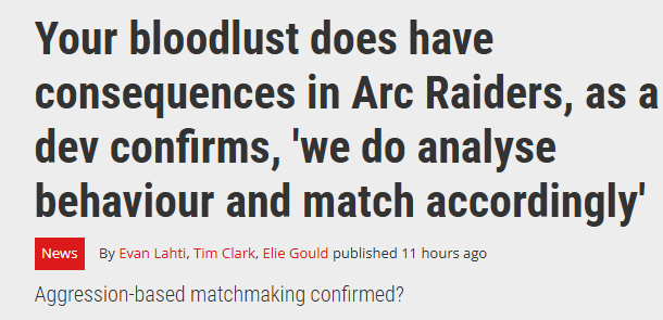 《ARC Raiders》开发者谈匹配系统 并非玩家测猜实际很复杂