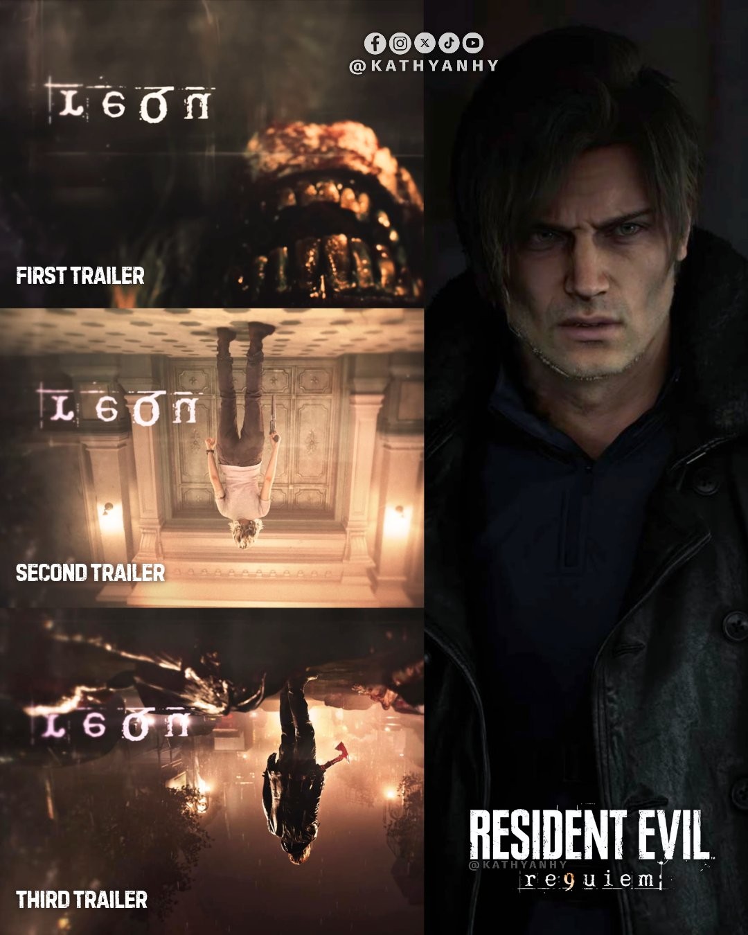 早有暗示!卡普空从首支预告起就暗示里昂登场《生化危机9》