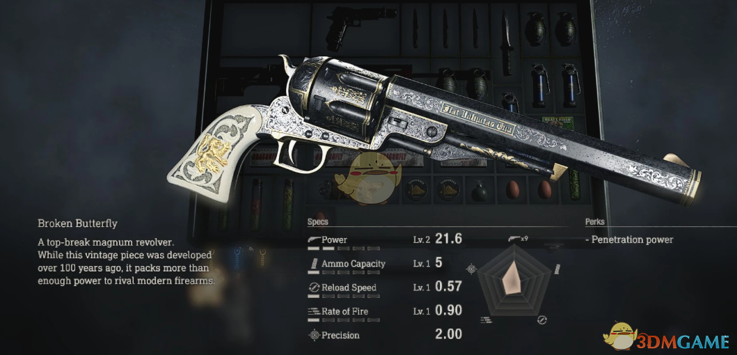 《生化危机4：重制版》RE8 M1851狼毒手枪MOD