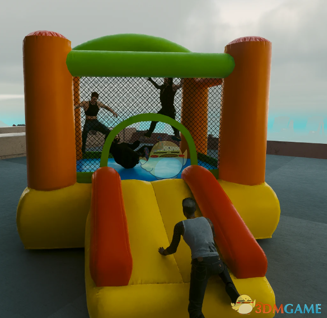 《赛博朋克2077》充气城堡MOD