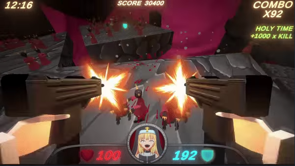 《Guns and Nuns: Storming Hell》demo