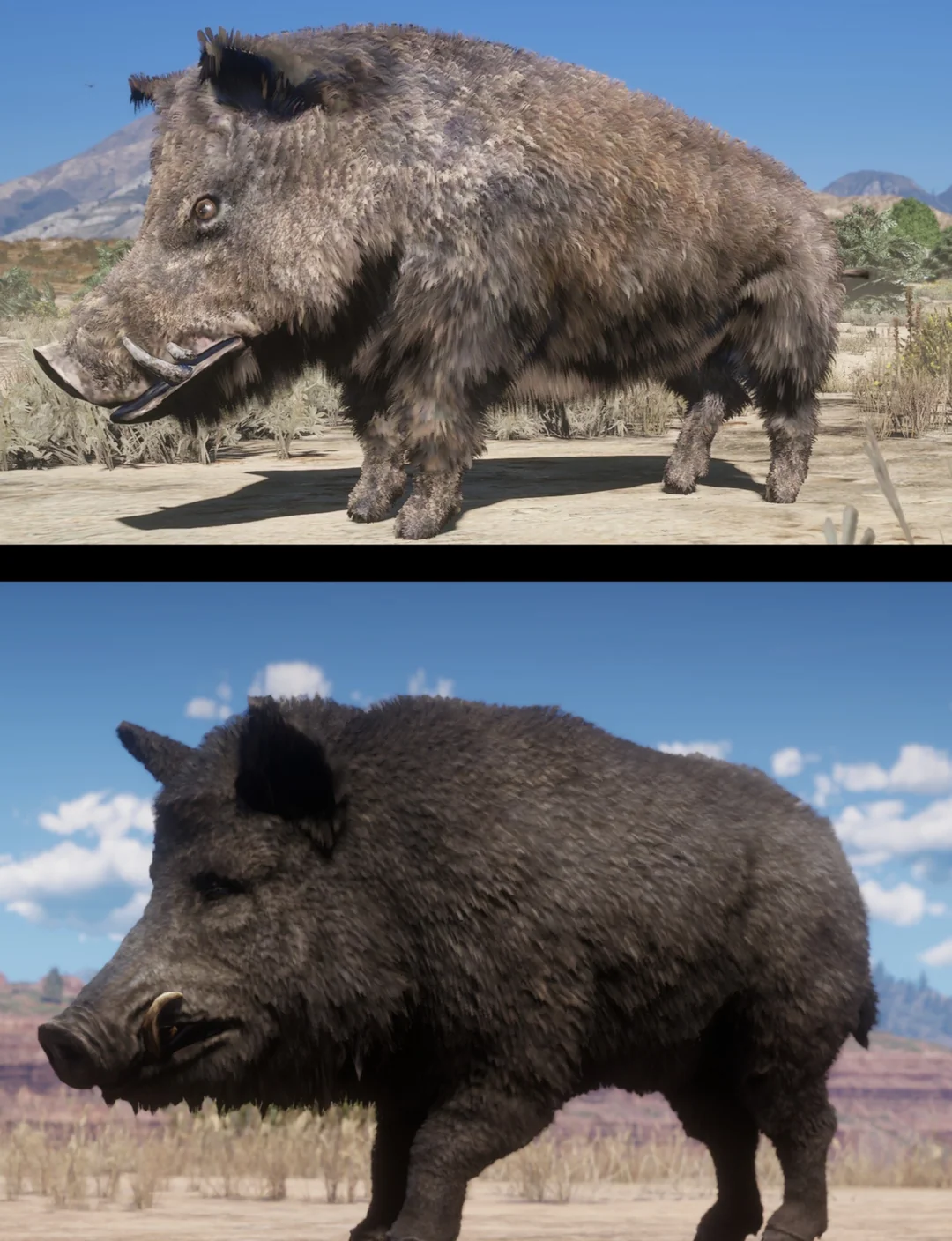 太抽象！玩家对比《GTA5》与《荒野大镖客2》动物建模