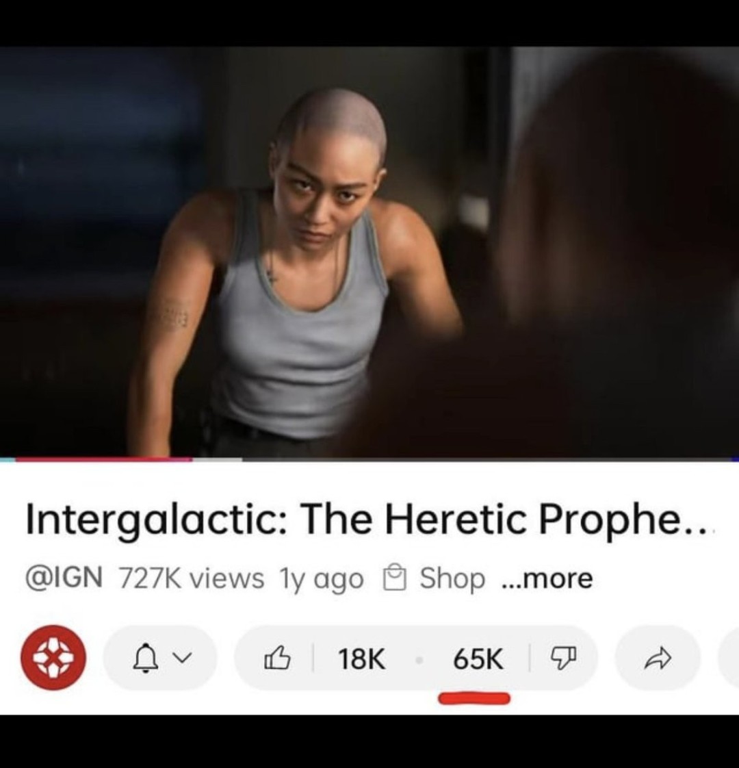 顽皮狗光头女主被点踩 《堕落之主2》被点赞 网友热议