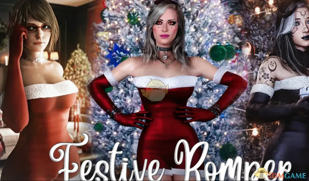 《赛博朋克2077》性感圣诞节连衣裙MOD