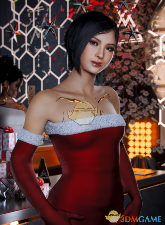 《赛博朋克2077》性感圣诞节连衣裙MOD