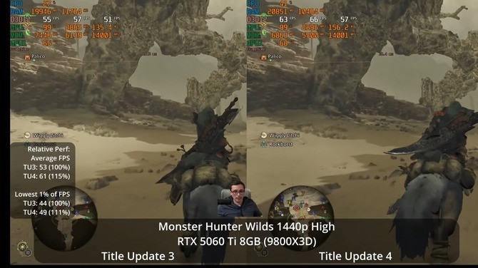 玩家验证《怪猎荒野》更新 显卡确有优化但CPU瓶颈