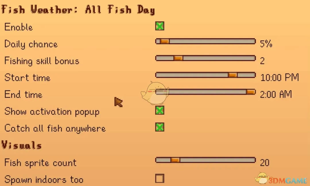 《星露谷物语》全鱼之夜MOD