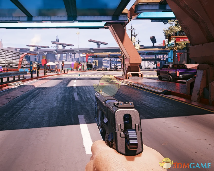 《赛博朋克2077》少女与神父手枪MOD