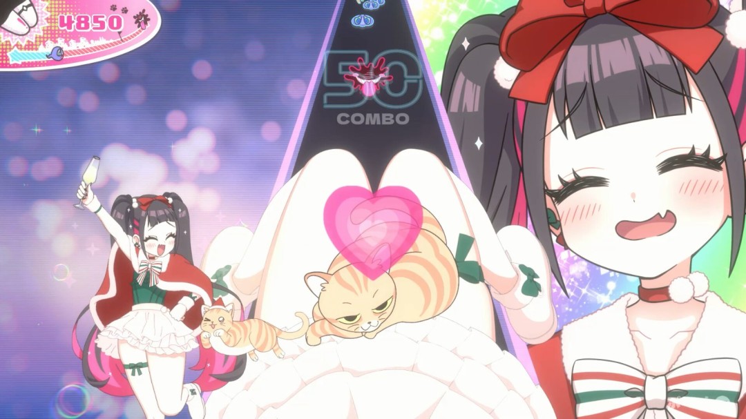 大腿音游《萌萌夹击》发布圣诞节DLC 在美少女的大腿中感受节日的气息