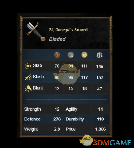 《天国：拯救2》更好的圣乔治之剑MOD