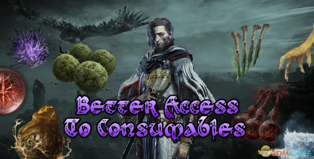 《艾尔登法环：黑夜君临》更好地获取消耗品MOD