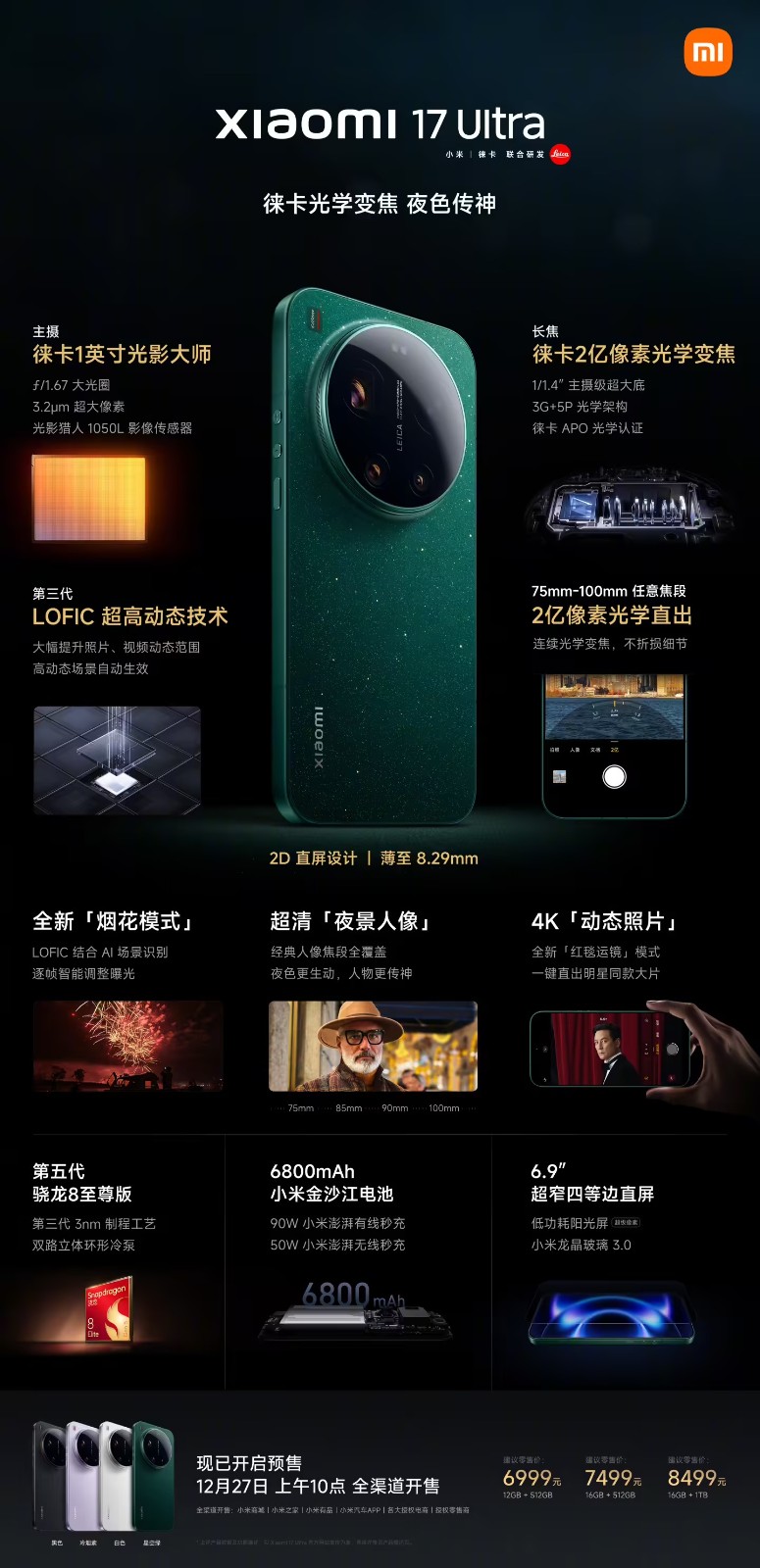 ��һ��С��17Ultra�����ۼ۹�����6999Ԫ��