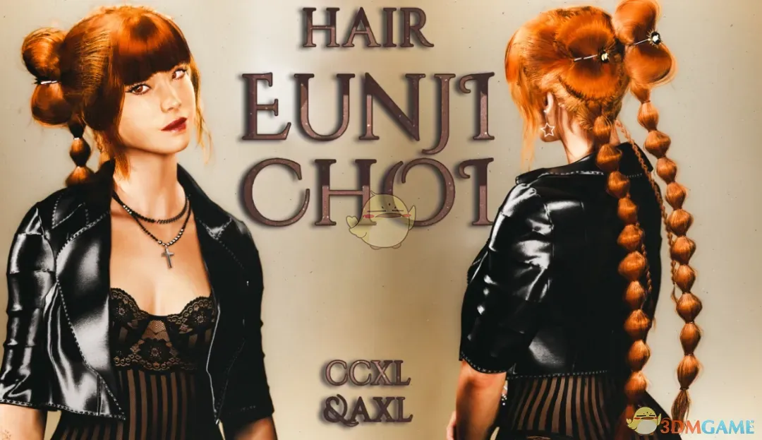 《赛博朋克2077》韩风发髻麻花辫MOD