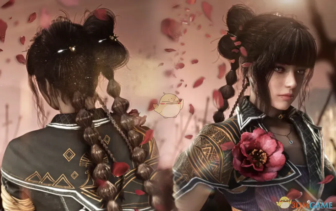 《赛博朋克2077》韩风发髻麻花辫MOD