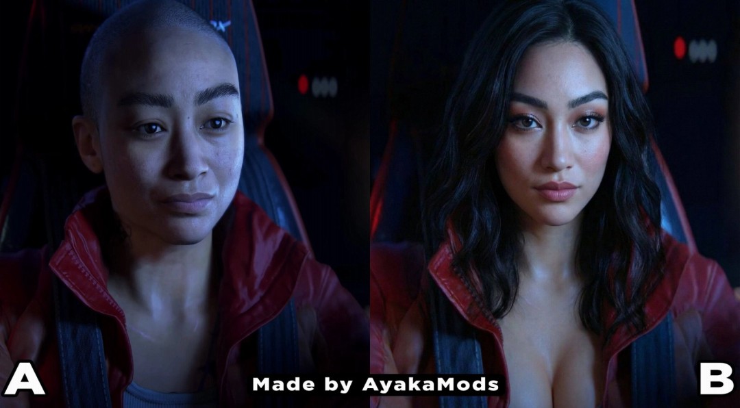 《星际：异端先知》光头女主被网友改成性感美女