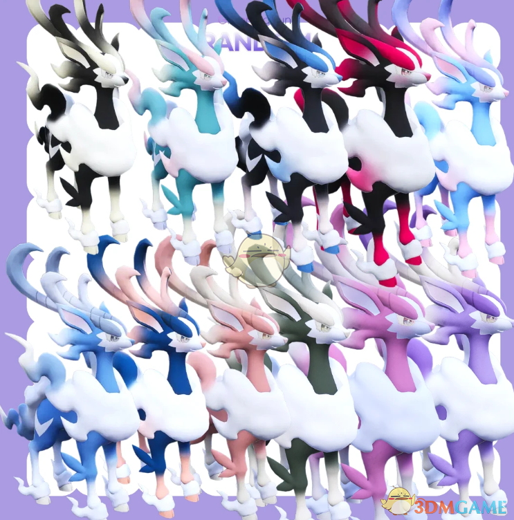 《幻兽帕鲁》云海鹿的随机颜色花纹MOD
