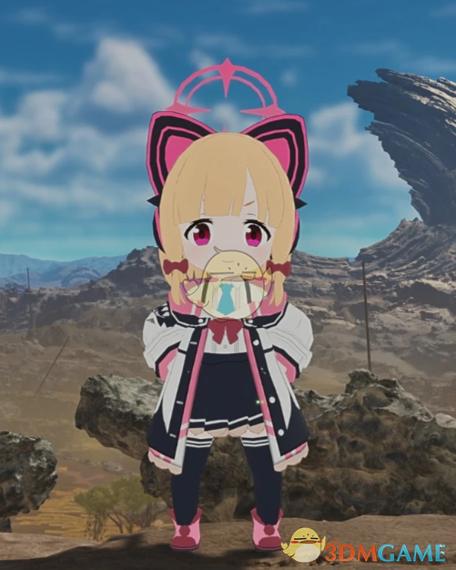 《怪物猎人：荒野》蔚蓝档案才羽桃井外观MOD