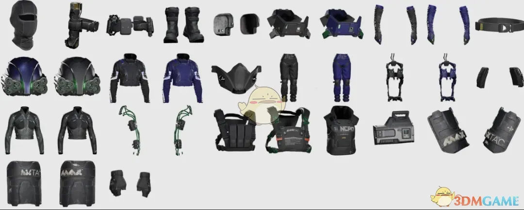 《赛博朋克2077》暴恐机动队战衣MOD