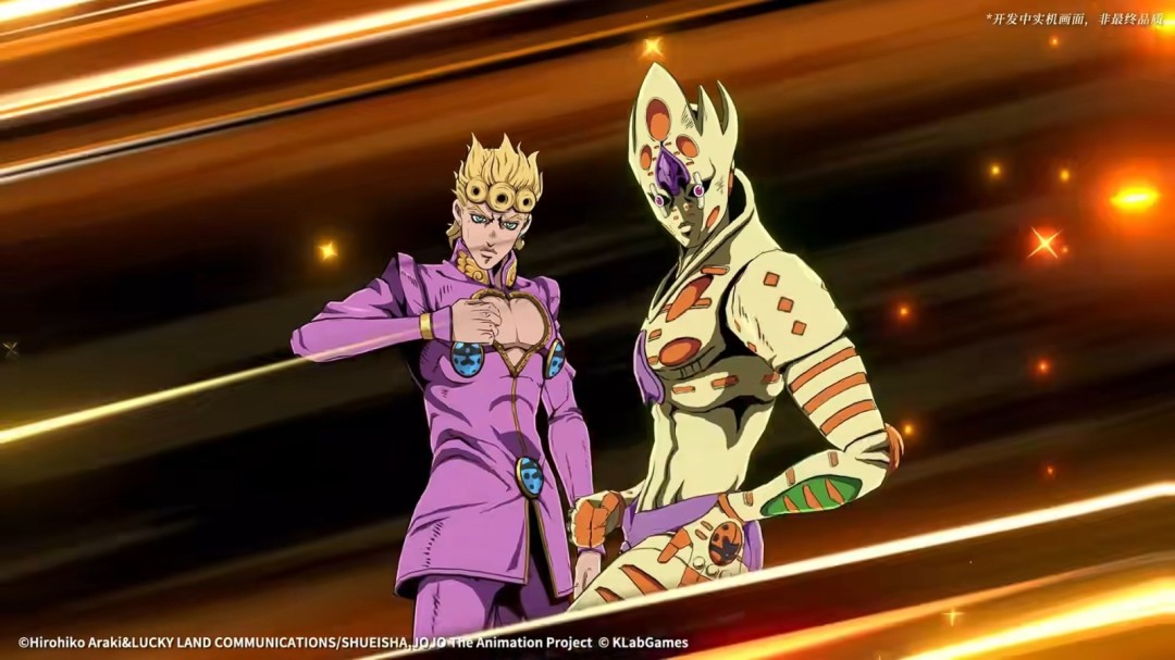 手游《JOJO的奇妙冒险：黄金赞歌》首曝PV&实机发布