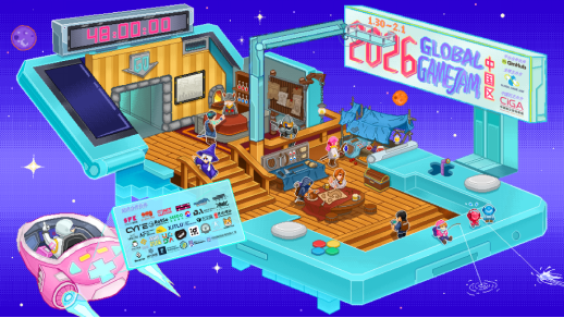 全球游戏创作节GGJ 2026 x CiGA中国区报名开始！