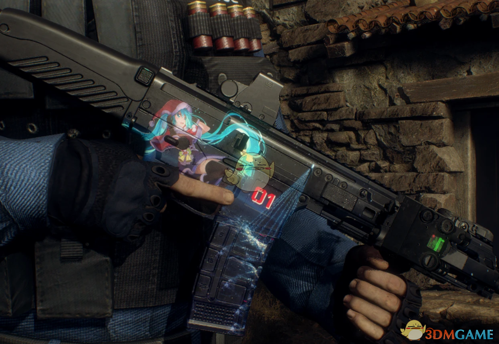 《生化危机4：重制版》丰和20式突击步枪的圣诞初音皮肤MOD